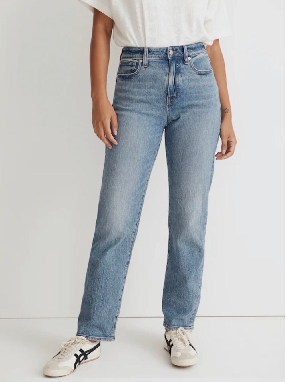 Madewell Curvy 90’s Straight Jeans Womens Size 26 P Medium Wash *EUC